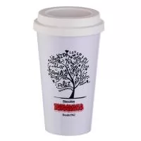 Copos de café com capacidade de 430 ml, personalizado para brindes com ótimo custo, boa variedade de cores e amplo espaço para personalizar, divulgar e promover a marca da sua empresa