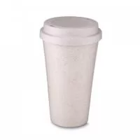 Copo fibra de arroz 550ml com tampa de bocal.