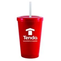 Capacidade para 320ml. Copo feito em Plástico Premium (PP), atóxico, resistente, acabamento impecável, cores vibrantes, pode ser levado ao microondas e máquina de lavar louça. Acompanha tampa e canudo.