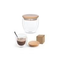 Copo de vidro personalizado é um brinde personalizado bem acabado e luxuoso.
