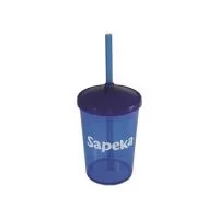 Copo personalizado é o brinde personalizado perfeito pois une o tamanho mediano que atende o público infantil e os adultos.