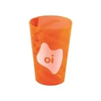 Copo personalizado em formato espiralado e em tamanho superior ao mais solicitado é o brinde personalizado que fará enorme sucesso na sua festa.