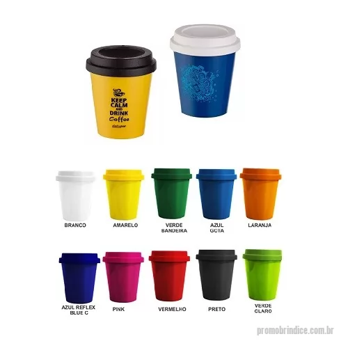 Copo Plástico personalizado - Copo Plástico para Café com Tampa