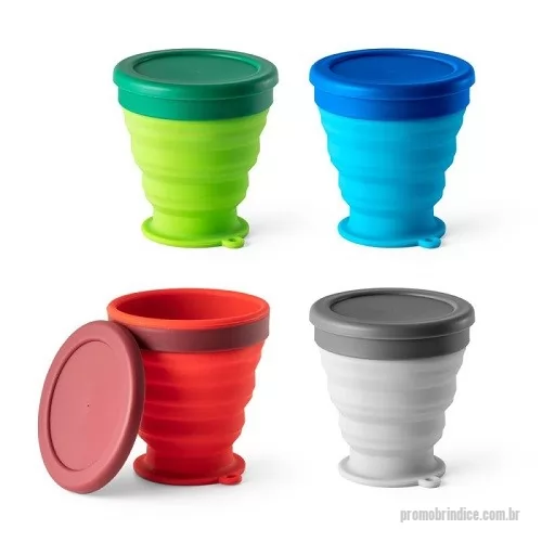Copo Plástico personalizado - Copo Silicone Dobrável