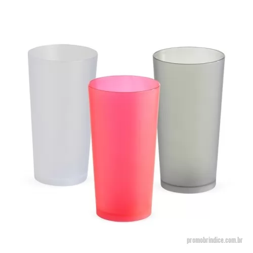 Copo Plástico personalizado - Copo plástico 420ml confeccionado em polipropileno (PP) acabamento fosco