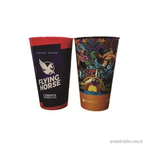Copo Plástico personalizado - copo 550 ml mold label plástico pp