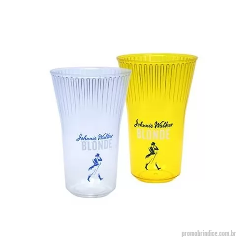 Copo Plástico personalizado - copo blonde 500 ml