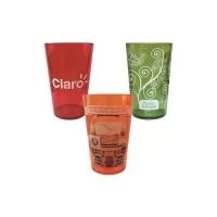 Copo plástico personalizado com sua logomarca é um dos brindes personalizados preferidos de nossos visitantes.
