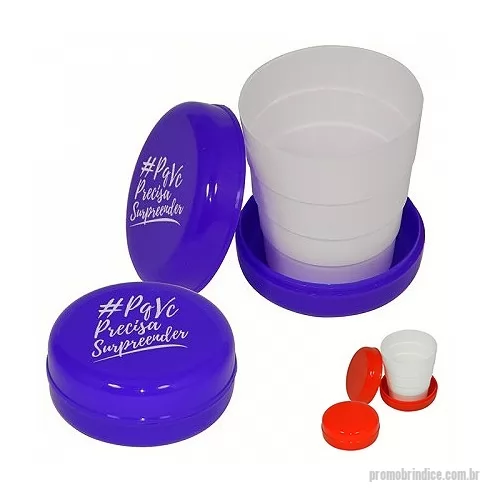 Copo Retrátil personalizado - Copo Retrátil Capacidade:150 ml Material: Plástico PP.