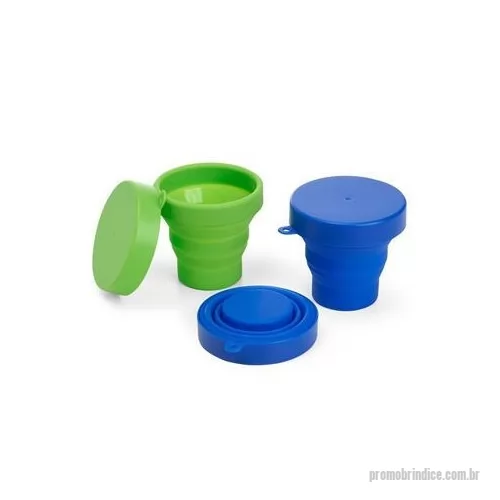 Copo sanfonado personalizado - Copo retrátil personalizado confeccionado em silicone é um brinde personalizado que tem feito muito sucesso.