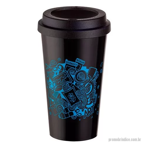 Copo térmico personalizado - Com tampa emborrachada, capacidade de 550 ml e amplo espaço para personalizar a marca fazem do copo bucks personalizado um brinde de grande aceitação. Ideal para distribuir em feiras e eventos como brindes personalizados