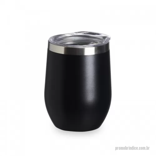 Copo térmico personalizado - Copo térmico 320ml de parede dupla em inox livre de BPA, contém tampa com bocal.  Altura :  11,7 cm  Largura :  8,7 cm  Circunferência :  27,7 cm  Medidas aproximadas para gravação (CxL):  6 cm X 8 cm  Peso aproximado (g):  173  AZUL	BRANCO	PRETO	ROSA VERMELHO	 	 	 