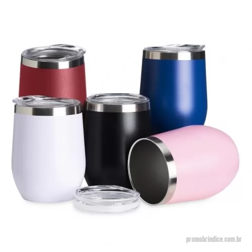 Copo térmico personalizado - opo térmico 320ml de parede dupla em inox livre de BPA, contém tampa com bocal.