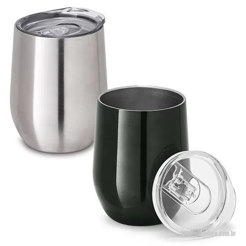 Copo térmico personalizado - Copo Metal de Viagem com Corpo Duplo