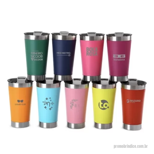 Copo térmico personalizado - Copo Térmico com Abridor 500ml