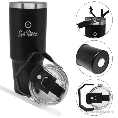 Copo térmico personalizado - Desfrute de bebidas sempre na temperatura ideal com o copo térmico personalizado de 900ml. Produzido em aço inox 304 premium, este copo conta com parede dupla isolada a vácuo, garantindo máxima eficiência térmica por horas. Seja para manter sua bebida quente ou gelada, ele é a escolha perfeita para o dia a dia, viagens e momentos especiais. Durabilidade, sofisticação e desempenho incomparável em um único produto!