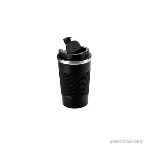 Copo térmico personalizado - Copo térmico em inox 304 com pintura eletrostática, base antiderrapante e capacidade máxima de 350 ml. Possui estrutura de parede dupla e vedação a vácuo, permitindo a conservação da temperatura de líquidos por mais tempo. Conta ainda com tampa rosqu