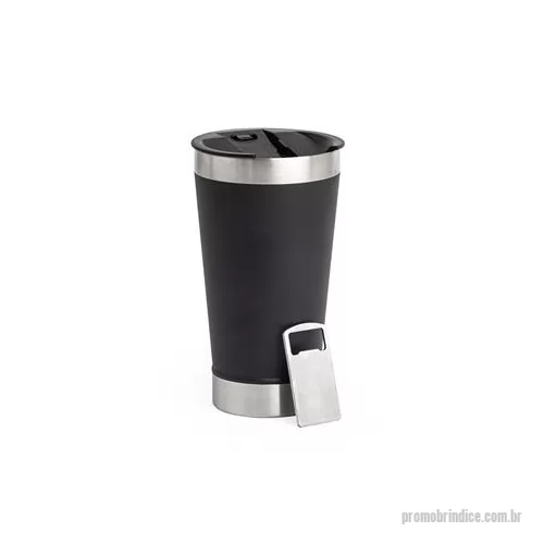 Copo térmico personalizado - Copo térmico inox 500 ml com tampa e abridor, acabamento levemente texturizado. Tampa livre de BPA. Altura : 17,3 cm Largura : 9,6 cm Circunferência : 28,8 cm Tamanho total aproximado CxL : Diâmetro: 8,9 cm Peso aproximado g : 272