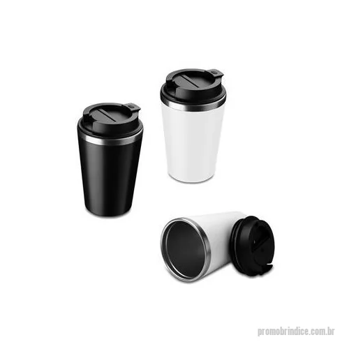 Copo térmico personalizado - Copo de 350 ml com parede dupla, interior em inox 304 e exterior em plástico PP, tampa em plástico PP e acabamento com pintura fosca. Peso do Produto: 0,161kg Dimensão do Produto: 14,5xø9,5cm Embalagem: Caixa Branca e plástico