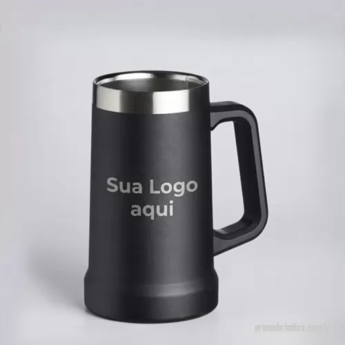 Copo térmico personalizado - Copo Térmico Personalizado 710ml com Alça tipo Caneca, desenvolvido para quem busca praticidade, conforto e estilo. Com excelente capacidade térmica e ampla área para personalização em serigrafia, é uma ótima opção para brindes corporativos, eventos e campanhas promocionais, valorizando sua marca em todos os momentos. 