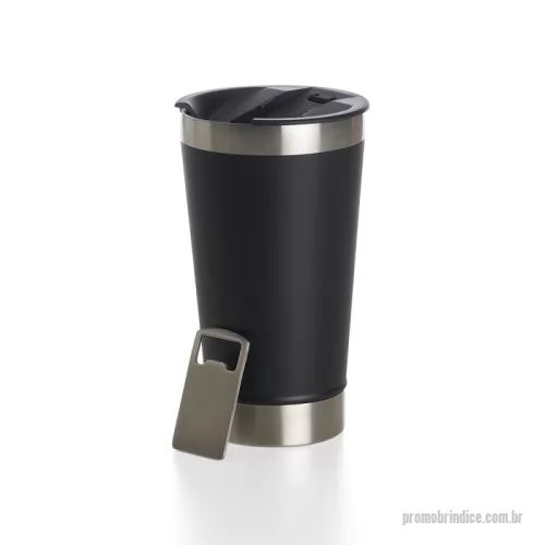 Copo térmico personalizado - Copo térmico de inox com acabamento liso e capacidade 500ml
