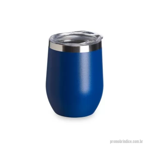 Copo térmico personalizado - Copo térmico de capacidade de 320ml, feito em inox, com parede dupla e tampa plástica (livre de BPA) com bocal para um consumo mais rápido e prático.