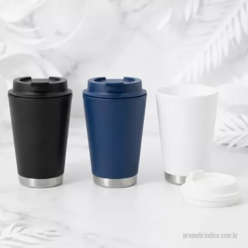 Copo térmico personalizado - Copo Térmico em PP à prova de vazamento capacidade de 410ml