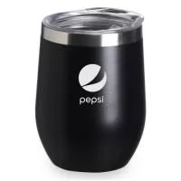 Copo térmico 320ml com tampa. Gravação indelével da logo a laser. Um presente inovador, útil e durável; garantindo a visibilidade da sua marca por muitos anos. Despachamos com frete pago para todo o Brasil