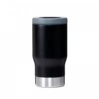 Copo térmico multiuso com parede dupla em inox, capacidade de 380ml. Pode ser utilizado como copo, porta long neck ou porta lata. Contém abridor de garrafa na parte inferior do copo. Personalização em Silkscreen.