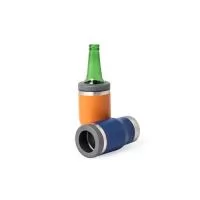 Copo térmico multiuso com parede dupla em inox, capacidade de 380 ml. Pode ser utilizado como copo, porta long neck ou porta lata. Detalhe em inox na parte superior e ainda contém abridor de garrafa na parte inferior do copo. Altura : 15,2 cm Largura