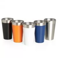 Descrição: Copo térmico de inox com capacidade para 473ml.  Altura :  14,3 cm  Largura :  8,4cm  Circunferência :  26,5 cm  Medidas aproximadas para gravação (CxL):  12 cm X 6 cm  Peso aproximado (g):  180
