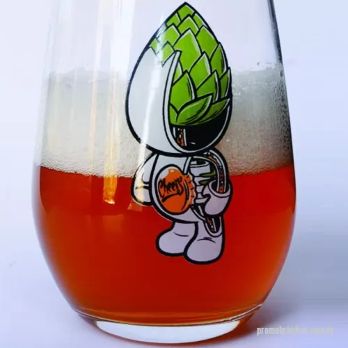 Copo vidro personalizado - Capacidade: 480 ml Largura: 8,5 cm Altura: 12 cm Peso Unitário: 160 g Ref: N 7664