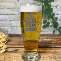 Copo de vidro para cerveja, modelo Munich, 200 ml.