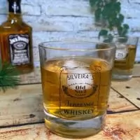 Copo de vidro para whisky modelo Atol, 310 ml.