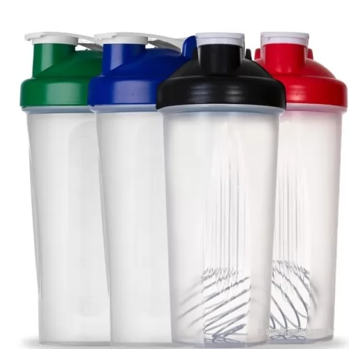 Coqueteleira personalizada - Coqueteleira para shake com capacidade de 600ml, copo com detalhes laterais em relevo e escala de medições em ml e oz. Tampa rosqueável com bocal e trava de segurança, acompanha misturador de mola.