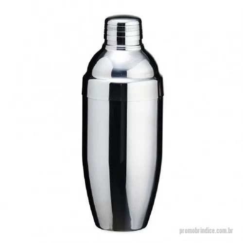 Coqueteleira personalizada - Coqueteleira Metal com Peneira e Tampa Protetora