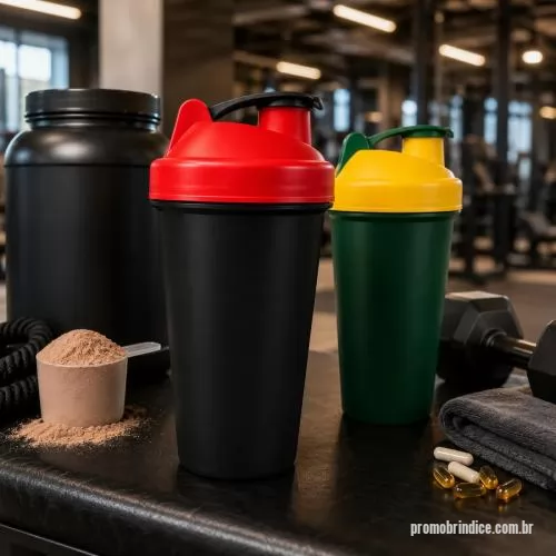 Coqueteleira personalizada - Coqueteleira produzida em polipropileno, com fabricação própria e disponível em diversas combinações de cores. Possui corpo leve, resistente e tampa com bocal, facilitando o preparo e o consumo de shakes, vitaminas, suplementos e bebidas variadas. Se