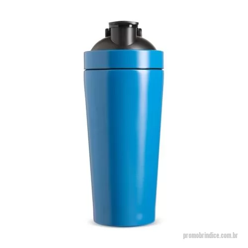 Coqueteleira personalizada - Coqueteleira em aço inox com capacidade de até 900 ml, desenvolvida para oferecer resistência e eficiência no preparo de bebidas em diferentes momentos do dia. Possui tampa rosqueável em plástico com abertura para o bocal, equipada com trava de segur
