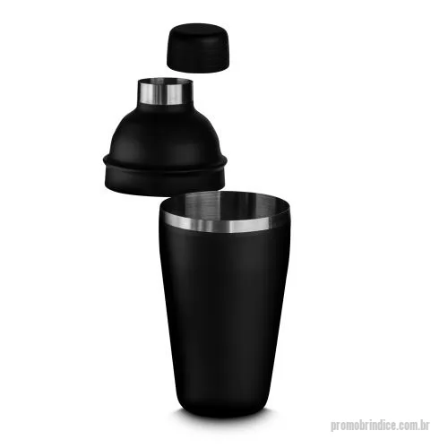 Coqueteleira personalizada - Kit drink com coqueteleira de 500 ml produzida em inox, acompanhada de socador, dosador duplo e pinça, todos com acabamento em pintura fosca que confere um visual sofisticado e contemporâneo. A coqueteleira apresenta encaixe preciso e vedação eficien