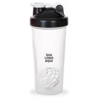 A Coqueteleira Shake 600 mL é prática e funcional, ideal para preparar shakes, suplementos e bebidas energéticas. Produzida em material resistente, possui copo com detalhes laterais em relevo e escala de medições em ml e oz, facilitando o preparo preciso das suas receitas. A tampa é rosqueável, equipada com bocal e trava de segurança, garantindo praticidade e evitando vazamentos. Acompanha misturador de mola, que proporciona melhor homogeneização das bebidas. Compacta e leve, é perfeita para uso diário, treinos, viagens ou como brinde corporativo personalizado.