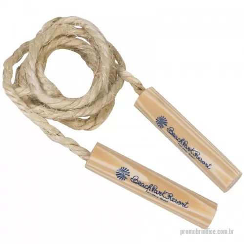 Corda para pular personalizada - Pula corda Infantil, Tamanho: 2,15cm, Material: Madeira e Sisal