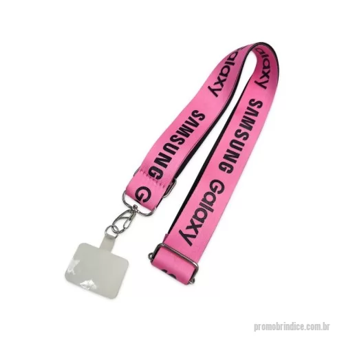 Cordão para celular personalizado - Cordão para celular com regulador. Impressão: NEON Tamanho: 35 mm x 160 cm