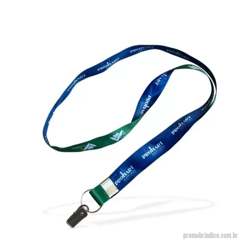 Cordão para crachá personalizado - Cordão sublimado no tamanho de  1,5x85 cm. Garra de jacaré.