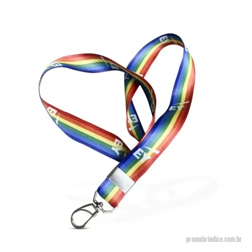 Cordão para crachá personalizado - Cordão para crachá de 2,5 cm de largura com mosquete. Comprimento de 85 cm.