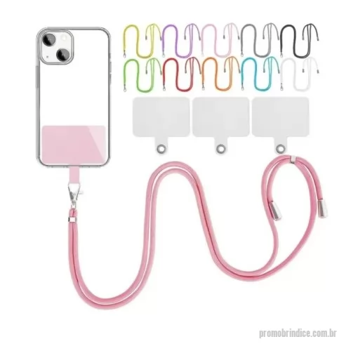 Cordão personalizado - Cordão para Smartphone, o acessório que você não sabia que precisava. Com um design moderno e prático, este cordão permite que você mantenha seu celular pendurado em volta do pescoço, deixando suas mãos livres para outras atividades.  Este cordão para celular é feito com materiais de alta qualidade, o que o torna resistente e durável, além de ser ajustável para se adequar a qualquer tamanho de pescoço.