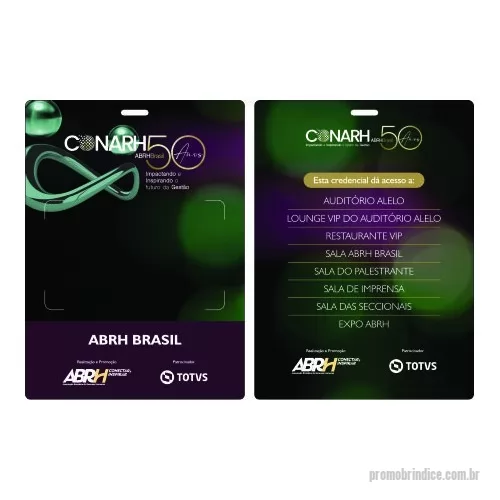 Credencial personalizado - Credencial seu Palestrante, Visitantes..  com nossas credenciais 