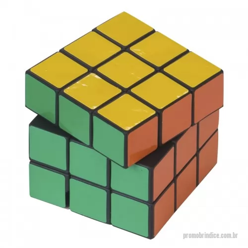 Cubo mágico personalizado - Cubo Mágico, 6 cores, Tamanho: 5,5cm x 5,5cm
