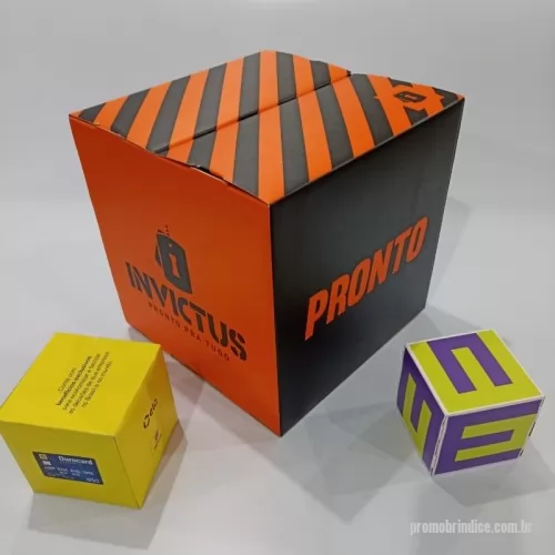 Cubo personalizado - Cubo promocional de papelão