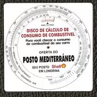 Disco de cálculo de consumo de combustível