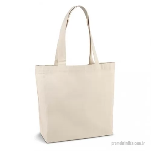Ecobag personalizado - Sacola 100% algodão 280 g/m² com bolso interior e alças de 65 cm - Medida: 45x38x10,5 cm - Personalizada em Silk ou Transfer digital.
